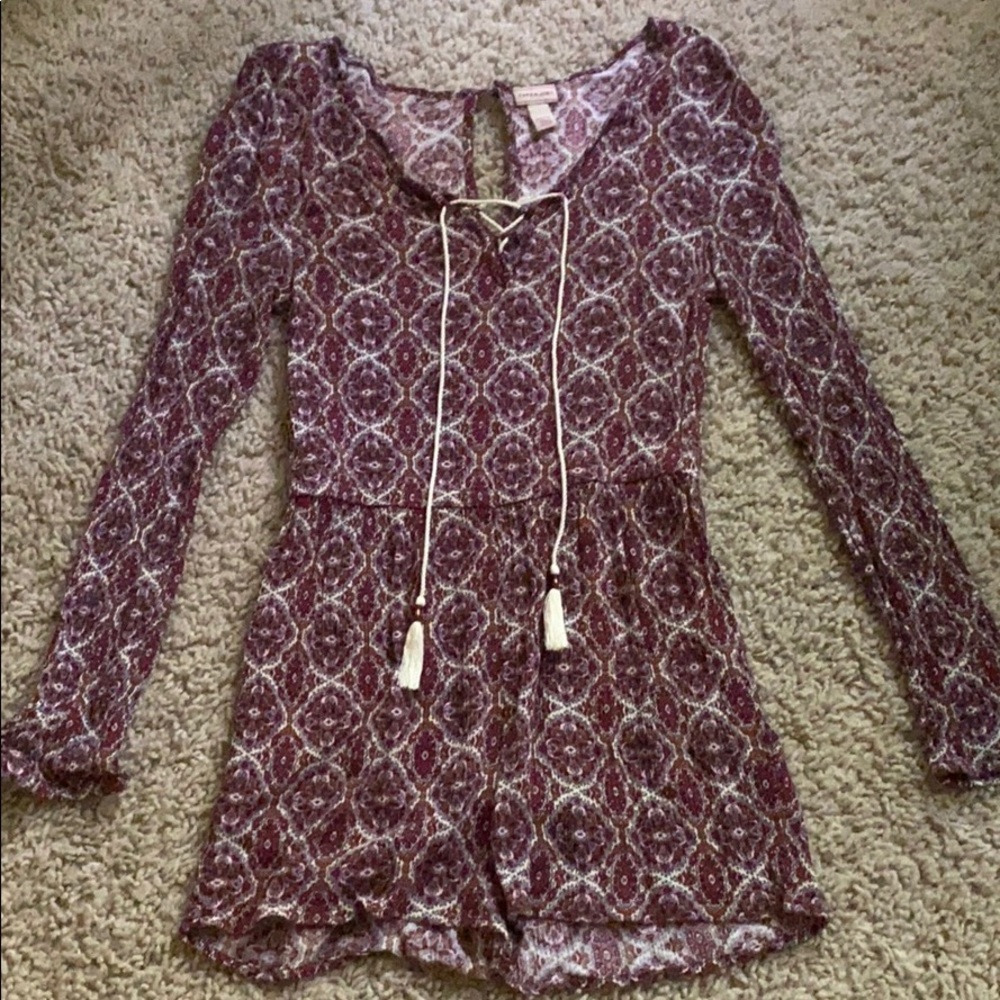 Boho Purple Romper